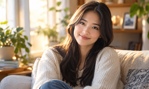 Portrait representing Yuko Kubota, the Japanese-American former wife of comedian Josh Blue.